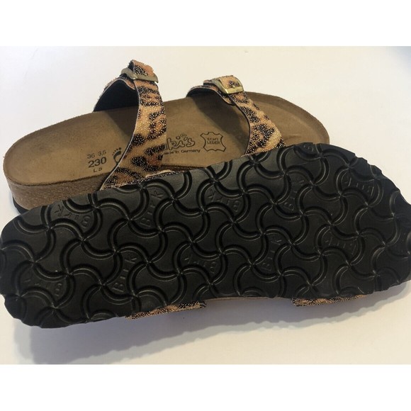 Birki's Birkenstock Tahiti Leopard Print Glitter Strap Sandal Women’s Sz US5 - Picture 5 of 5